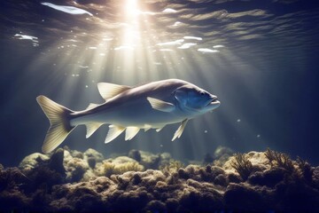 'tank fishes cod water huge big animal aquarium attraction blue creature fish fishing natural light...