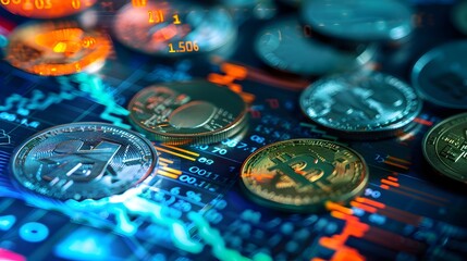 Dynamic Global Financial Market and Currency Exchange Display