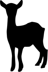 goat icon. goat silhouette
