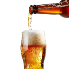 glass of beer with foam
