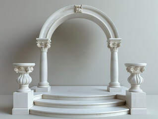 Naklejka premium Product advertising stage background platform and modern empty pedestal cosmetic backdrop studio stand