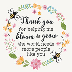 Spring Design,bloom & grow.