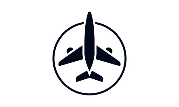 recommend clip art: line art plane logo design