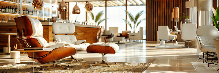 Luxurious Modern Interior, Stylish Furniture and Elegant Decor, Bright and Comfortable Living Space