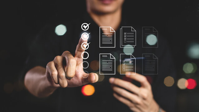 business Approve document guarantee process quality FOR certificate concept assurance check form survey electronic on smart digital standard excellent confirm approve law authority management finance