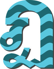 Wave Thai vector font