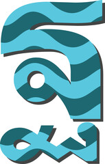 Wave Thai vector font
