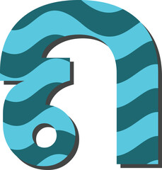 Wave Thai vector font