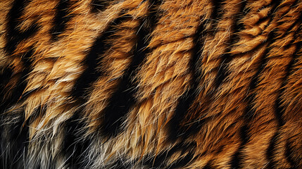 A macro of tiger fur texture