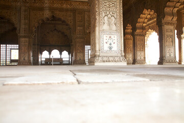 Reise durch Indien. Neu Delhi im Red Fort