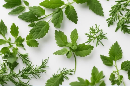 'fresh garden herbs isolated white background herb parsley food basil green thyme set coriander medicine rosemary herbal dill collection cooking natural oregano vegetable ingredient mint organic leaf'