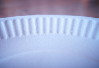 Paper fast food plate object backdrop