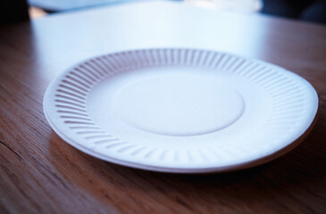 Paper fast food plate object background