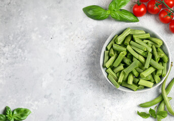 fresh green beans for healthy nutrition - 791812773