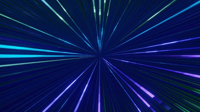 Colorful Neon Speed Lines Animation