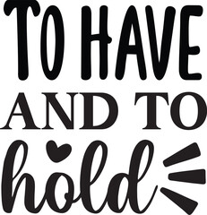 To have and to hold SVG