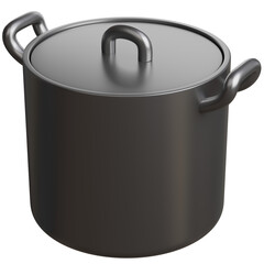 3d render of pot for food tools.