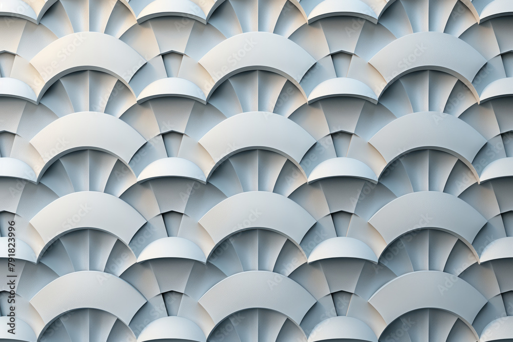 Poster sophisticated abstract 3d pattern. japanese and scandinavian style. art deco. background image. crea