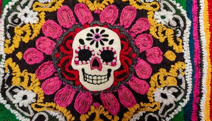 Day of the Dead Tapestry VII