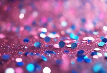 'Glitter effect horizontal blue confetti color pink texture glistering particle shiny spangled...