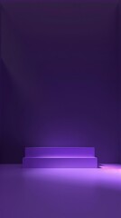 Dark lilac gradient background, Mouse of purple light and technological computational, purple tones, minimalism, dark lilac background, 3D rendered