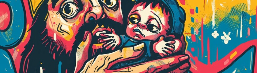 Fathers and their newborns, first moments of connection, tender and powerful  916