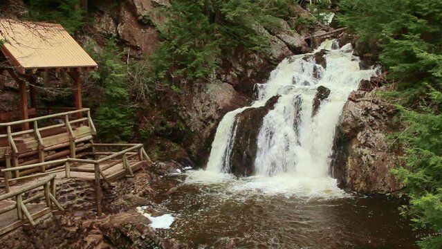Joseph Howe falls in Victoria Park, Truro, Nova Scotia, Canada.
