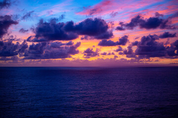 Obraz premium sunset over the ocean