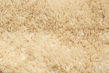Brown fluffy fur fabric wool texture background