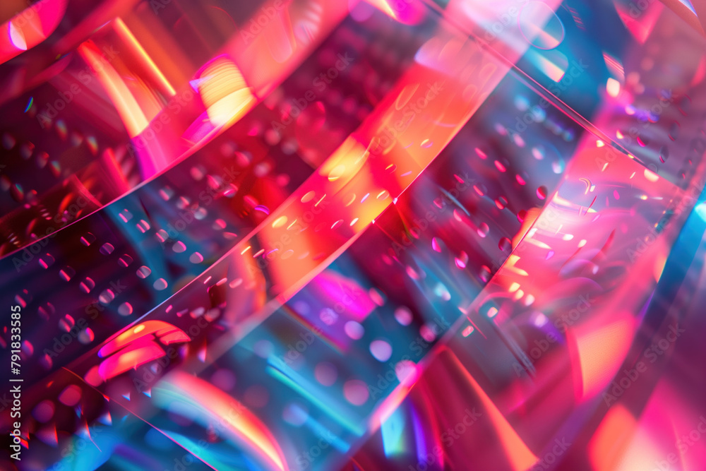 Poster abstract background with reflections and caustics. hi-tech. futuristic background image. created wit
