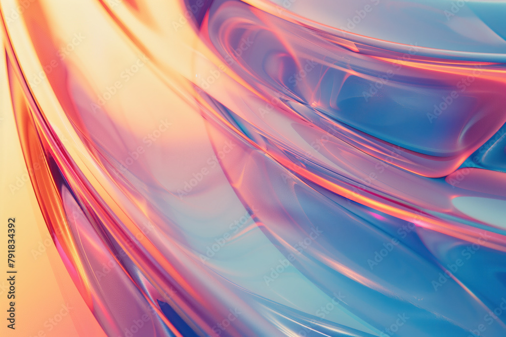 Poster abstract background with reflections and caustics. hi-tech. futuristic background image. created wit