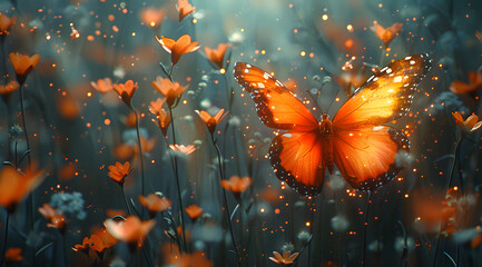 Reality Enhanced: Experience the Beauty of Butterflies in Augmented Artistry