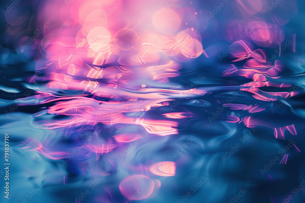 Poster abstract background with reflections and caustics. hi-tech. futuristic background image. created wit