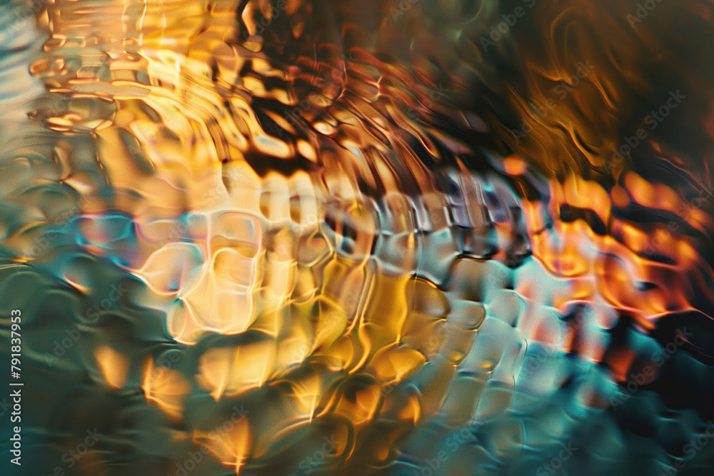 Poster abstract background with reflections and caustics. hi-tech. futuristic background image. created wit