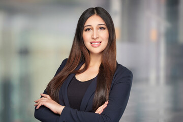 young middle east woman ready for job - business concept