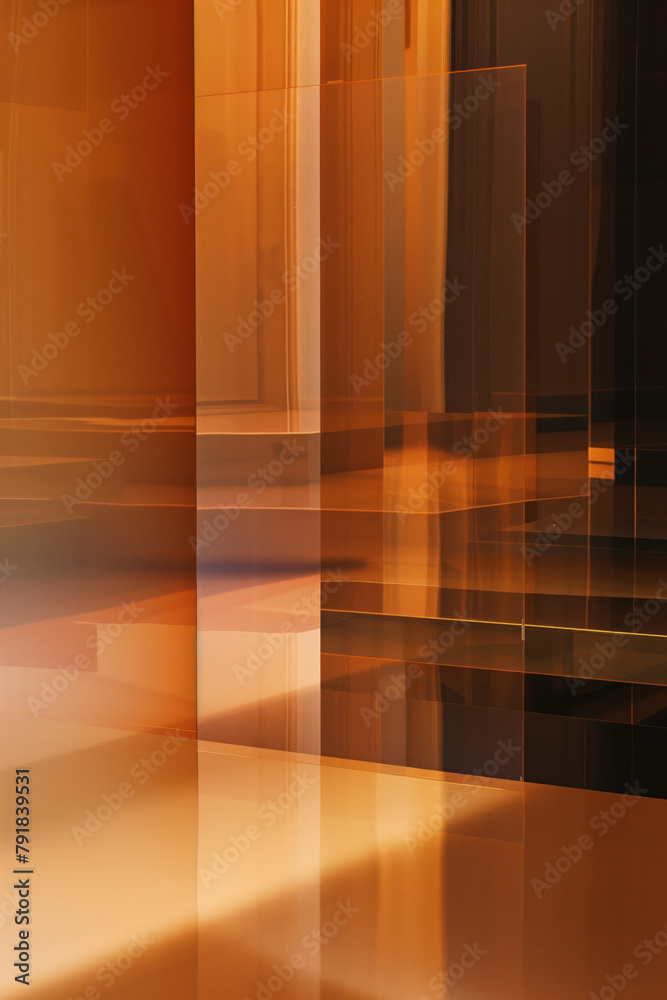Poster abstract background with reflections and caustics. hi-tech. futuristic background image. created wit