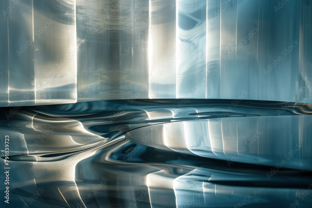 Poster abstract background with reflections and caustics. hi-tech. futuristic background image. created wit