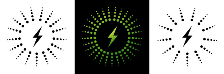 Bolt of Energy Thunder and Power Flash Vector Design