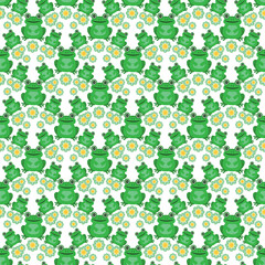 frogs seamless pattern-11