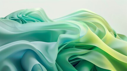 Fototapeta premium Contemporary background with a fluid green gradient, ideal for minimalist design lovers and elegant presentations