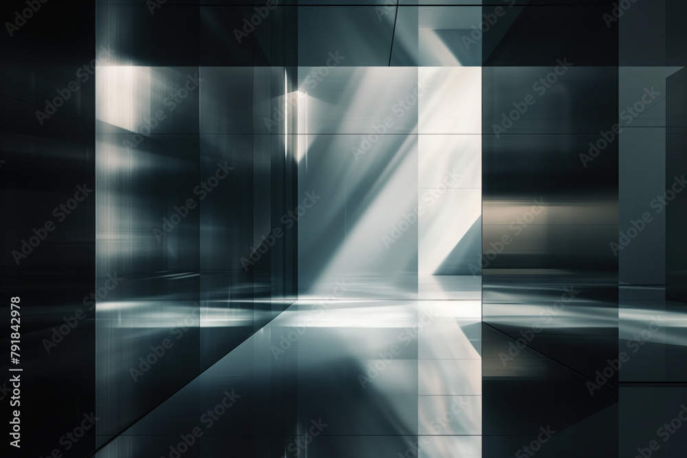 Poster abstract background with reflections and caustics. hi-tech. futuristic background image. created wit