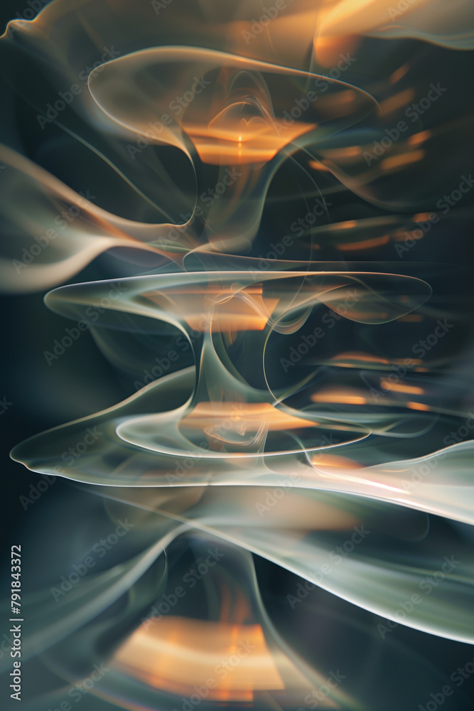 Poster abstract background with reflections and caustics. hi-tech. futuristic background image. created wit