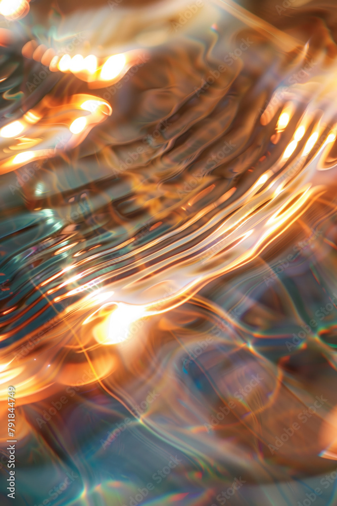 Poster abstract background with reflections and caustics. hi-tech. futuristic background image. created wit