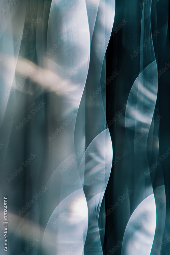 Poster Abstract background with reflections and caustics. Hi-tech. Futuristic background image. Created with Generative AI technology.