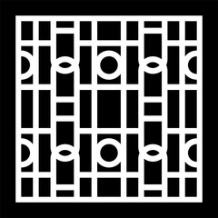 abstract geometry pattern for decoration, background, and cnc laser cutting