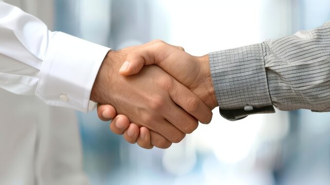 handshake between two business partners closeup photography