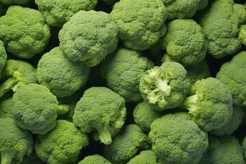 Fresh Broccoli captures the vibrant, natural beauty of the Broccoli, highlighting their small round shapes and glistening droplets of water