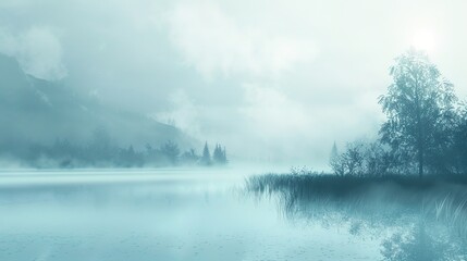 Obraz na płótnie Canvas Misty morning background