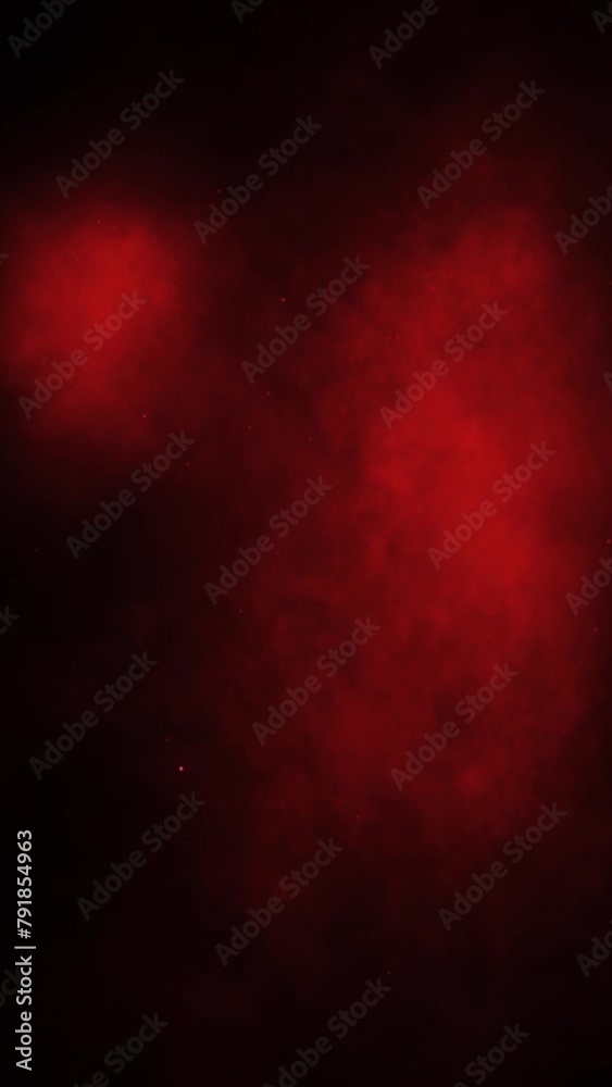 Wall mural vertical dark red clouded atmosphere 4k loop features intense red clouds and particles flowing off s