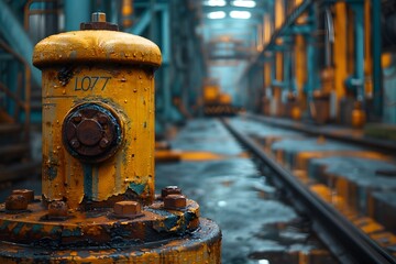Remnants of an Industrial Past:A Gritty Glimpse into Abandoned Factory Machinery and Ailing Infrastructure